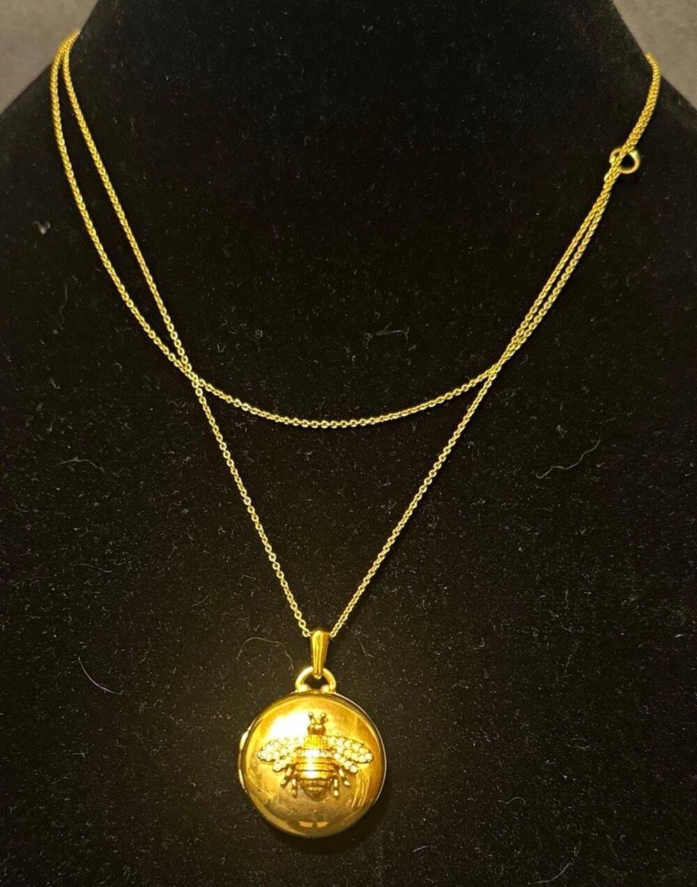 Beautiful Spartina 449 "Just Bee You" Classic Layered Locket Necklace